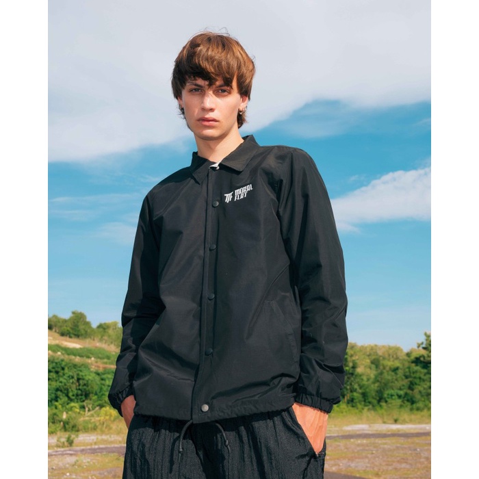 Moral Flat Official-Windbreaker Jacket-Skate Supply-Black