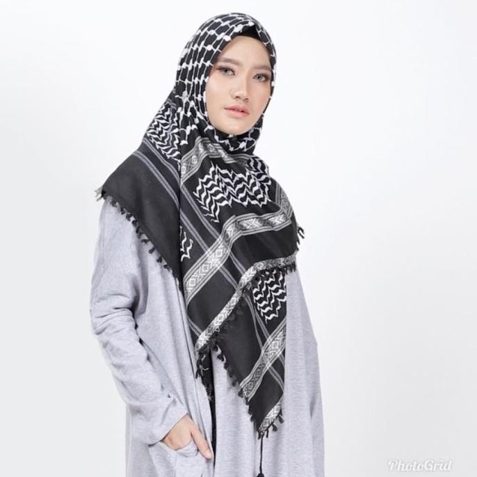 Sale Kerudung Sorban Palestin Hitam - Sorban Palestina
