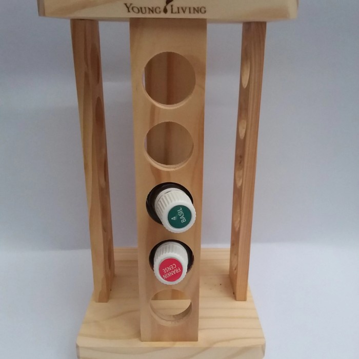 Emmir Rak Kayu Oil Isi 20 Putar Rak Kayu Oil Esensial Rak Kayu
