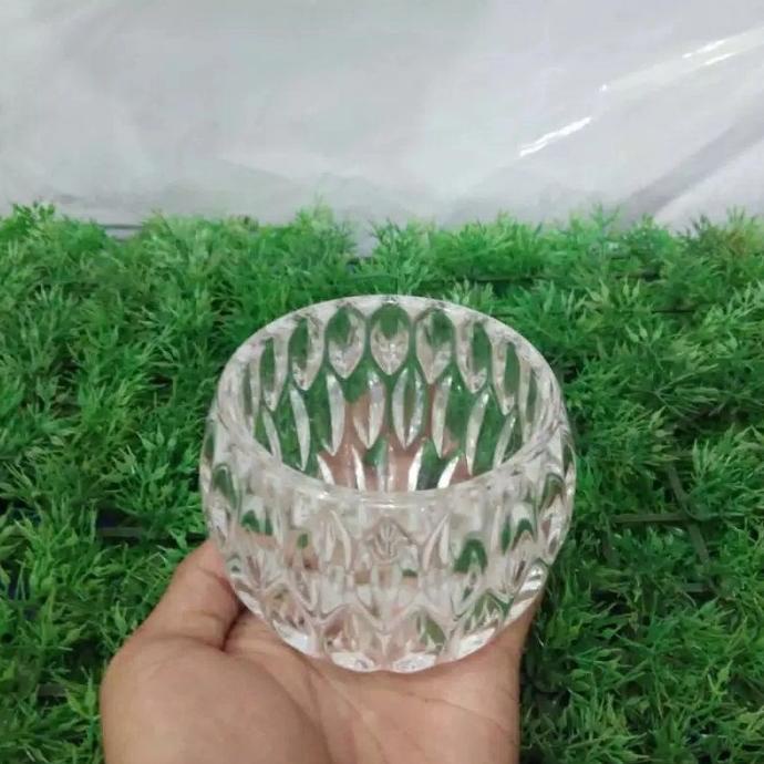 LEBIH MURAH VAS KACA / POT BUNGA BULAT KECIL GOOD QUALITY