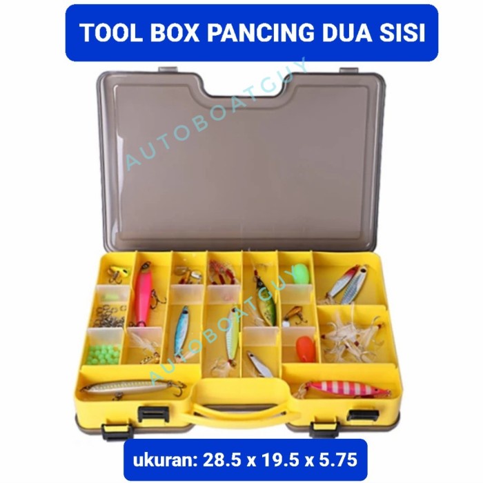 Promo Tool Box Kotak Umpan Pancing Dua Sisi ( Double Side Lure Box )