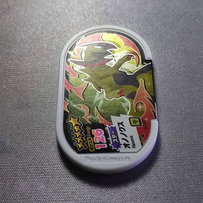pokemon tretta chip shiny bintang 5 stars #21 haxorus kartu tetra ori telorayampuyuh