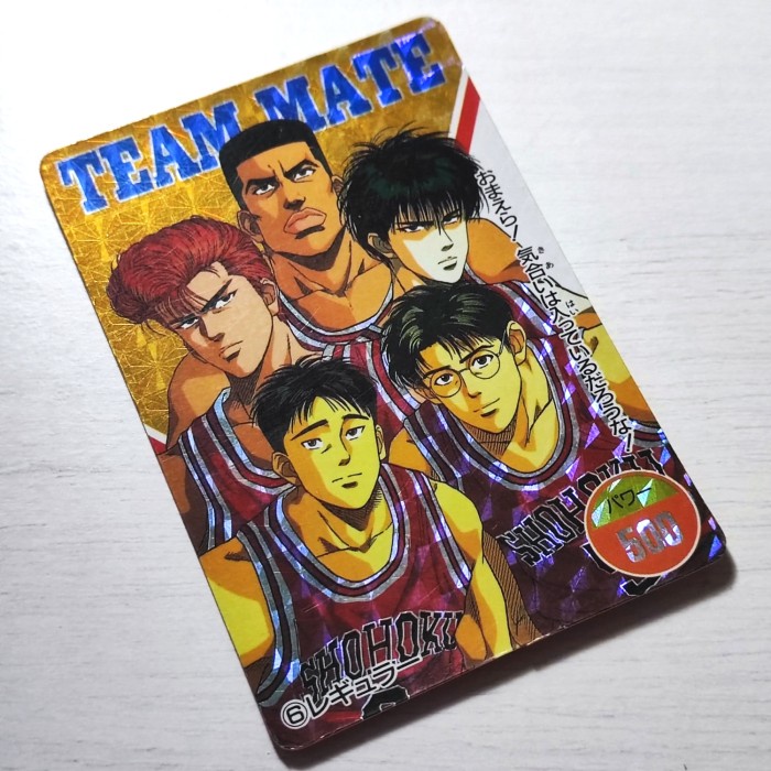 kartu slam dunk card team mate shohoku tv animation #6 bandai carddass telorayampuyuh