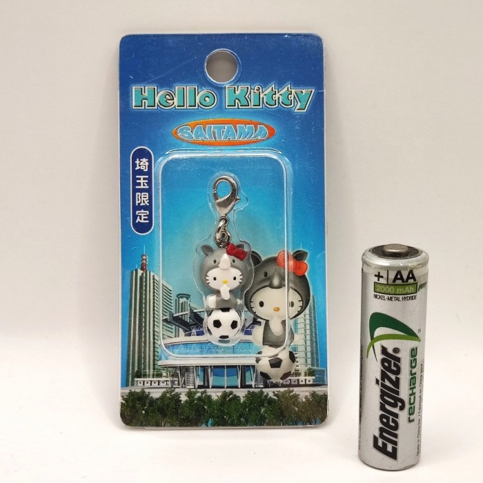 hello kitty saitama rhino japan keychain cute figure sanrio original telorayampuyuh