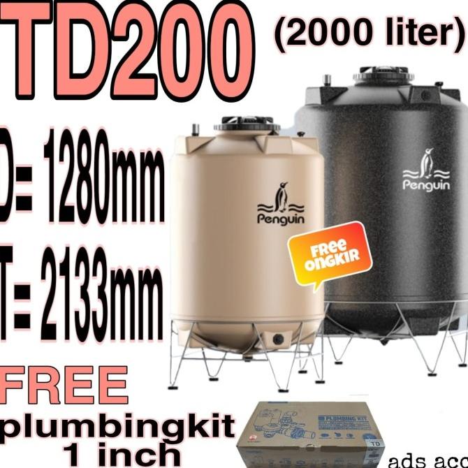 Toren Tangki Air Penguin TD200 (2000 liter)