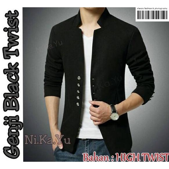 Blazer GENJI NEW - Baju Jas Pria Cowok Wisuda Pesta KOKO Murah Terbaru