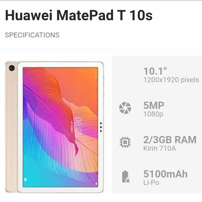 anti gores layar Huawei Tablet Matepad T10s 10Inch star