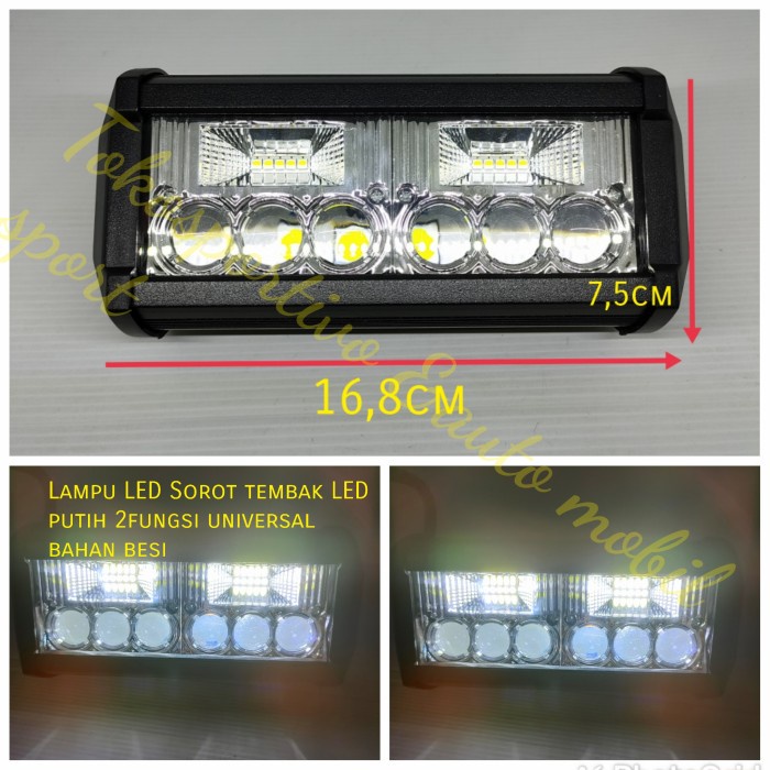 Lampu sorot LED lampu tembak LED putih kotak universal mobil LED proje star