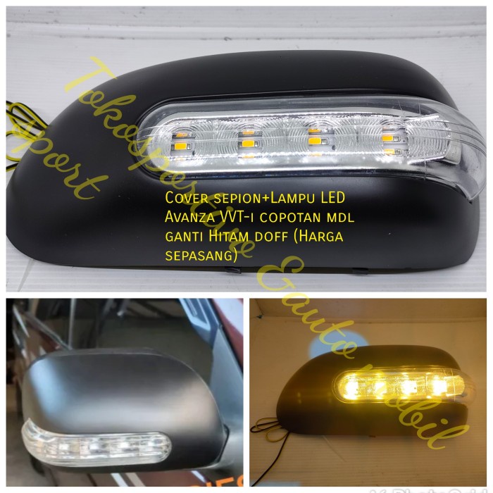 Cover sepion mirror Cover+Lampu LED Avanza Xenia 2004-2010 mdl ganti star