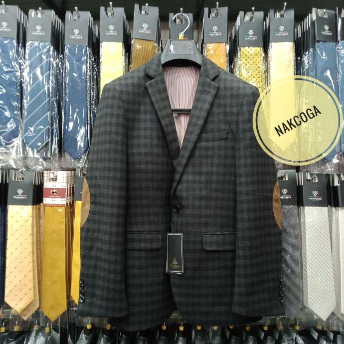 blazer casual slimfit jas blazer pria bahan wol import berkualitas
