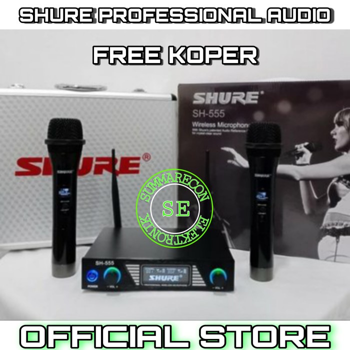 Mic wireless shure sh 555