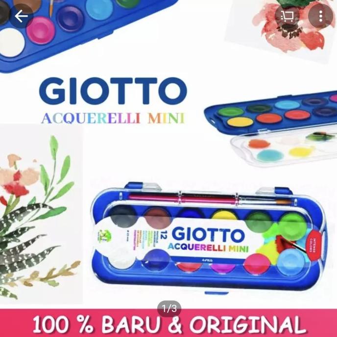 

Watercolour Cake 12 Warna Giotto Cat Air 23Mm Watercolor Kode 1220