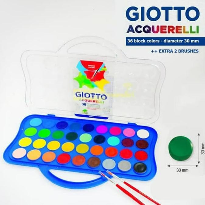 

Cat Air 36 Warna Jumbo Giotto Acquerelli Water Colour Watercolor Kode 52