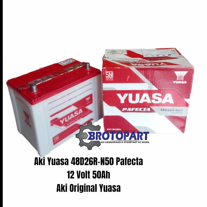 Aki Mitsubishi Colt Diesel, Fuso, Truk, Bus Accu Basah Yuasa N50 50Ah