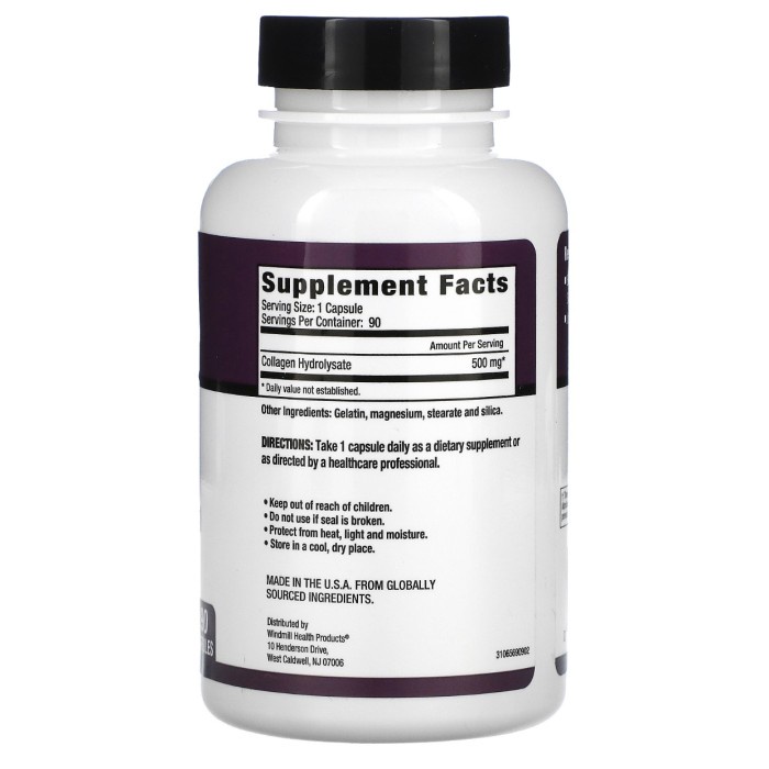Rejuvicare Super Collagen 500 Mg Usa 90 Capsules