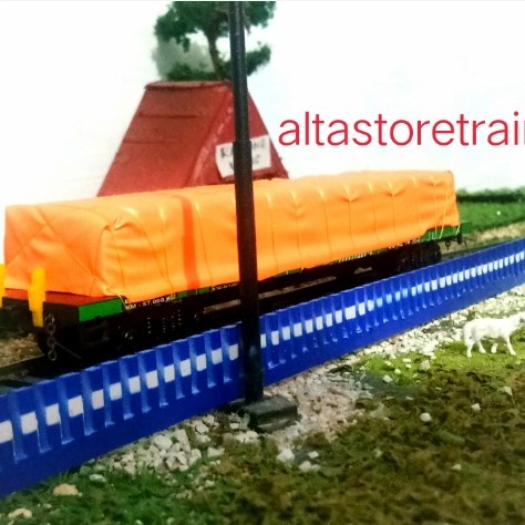 ✅COD Miniatur Kereta Api Gerbong Datar Semen Limited