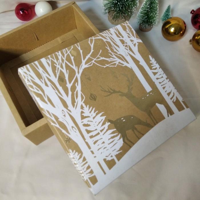 

Kotak Dus Kue Cookies Natal (Sekat 4) 089