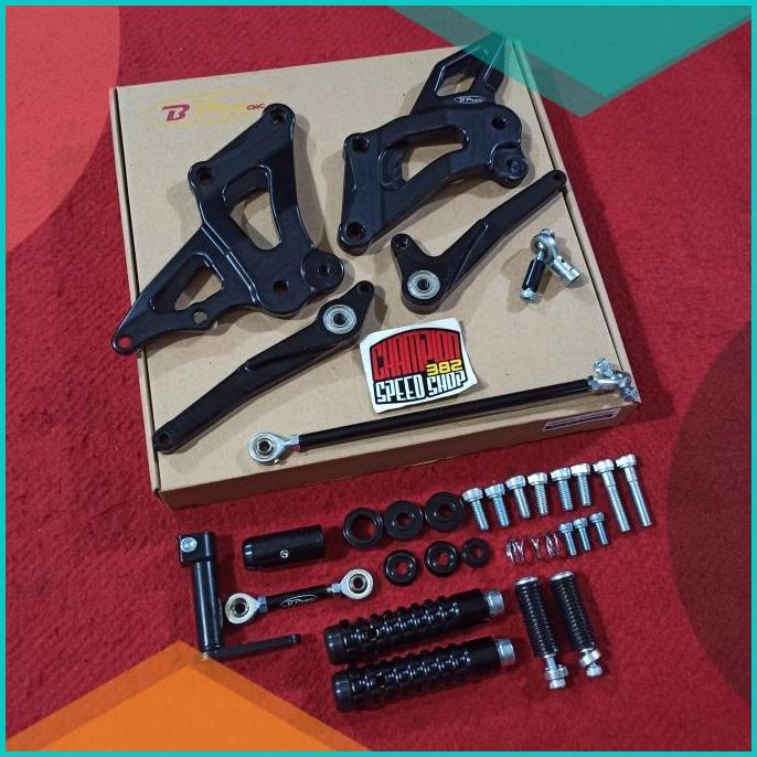 Footstep Step Underbone Racing BPRO 3D Hitam Ninja 150 RR 150 150RR 2