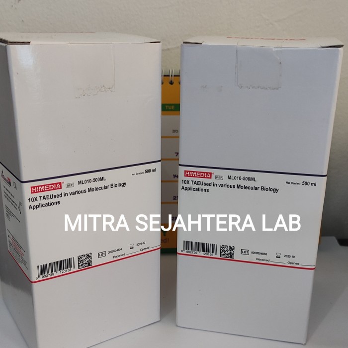 TRIS ACETATE EDTA / TAE BUFFER 10X MB GRADE HIMEDIA 500ML ML010