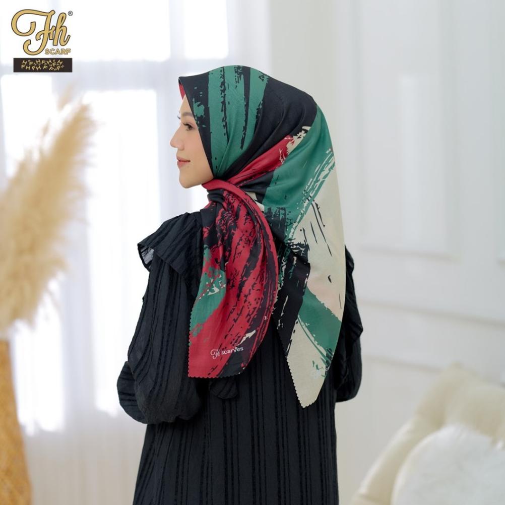 FH Scarf Voal Motif Printing Sublim Palestine Abstract Series Terlaris