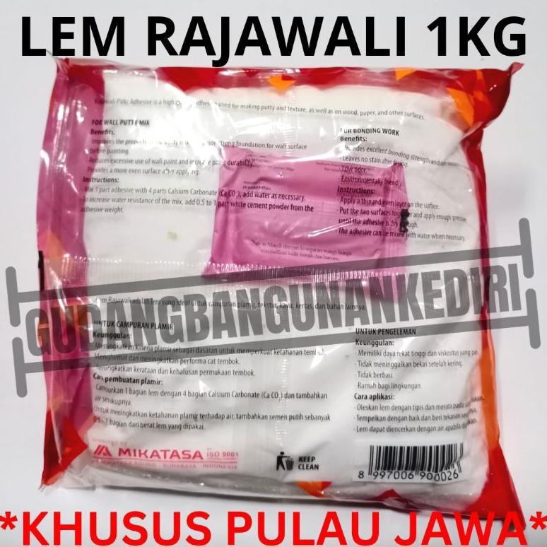 

Best! PULAU JAWA Lem Rajawali 1kg / lem PVAC / lem putih / lem kertas / lem plamir / lem kayu