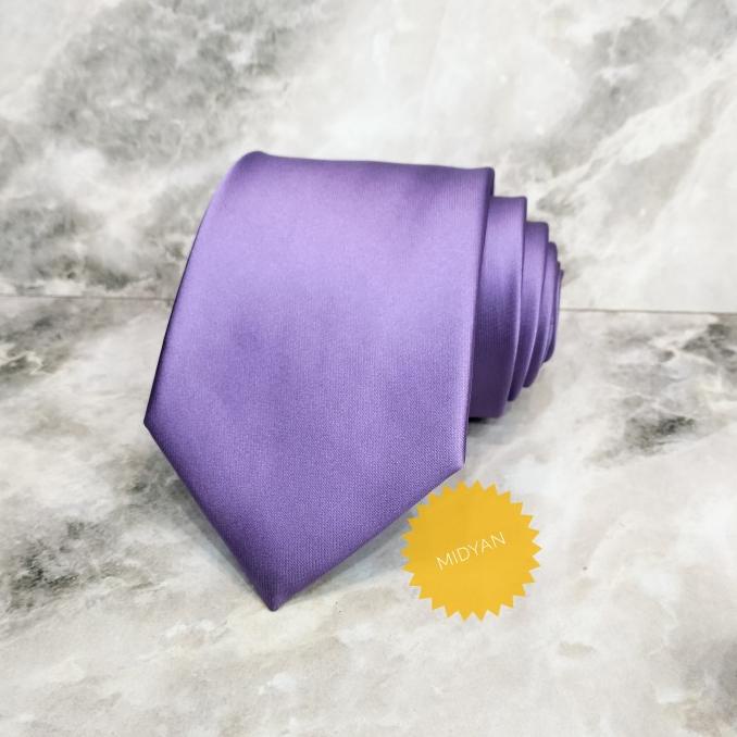 dasi polos ungu tua dasi pria