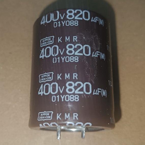 C Elko Elco 820uF 400V 820 uF 400 V NIPPON CHEMICON