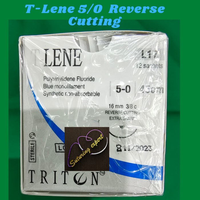 T-Lene 5/0 ReverseCutting (Monofilament non absorb, Skin,Subcuticular) -JFT
