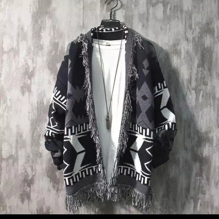 [COD] Kardigan Jaket / Korea Style Cardigan Wool Jacket Men Terbaru