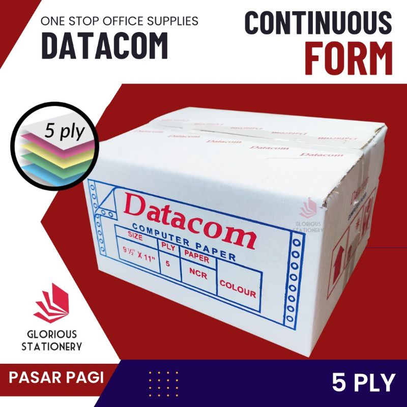 

Continuous Form Datacom 9.5x11 5ply