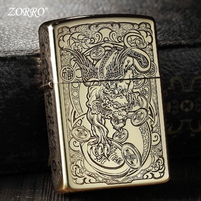 Zorro Kerosene Lighter Qiling Korek Api Minyak ZT-048A Best Seller