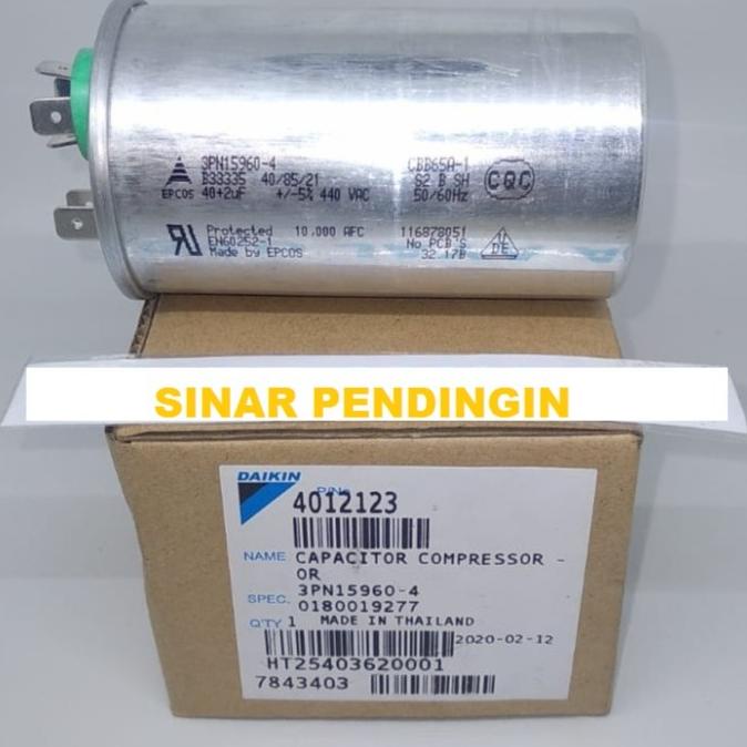 Capacitor / Kapasitor Ac Daikin Ftne25 1Pk Ftne50 2Pk 40+2Uf