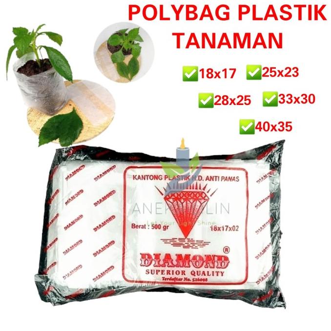 Polybag Plastik Tanaman Planter Bag Polibag Bening Anti Panas Diamond Kode 1086