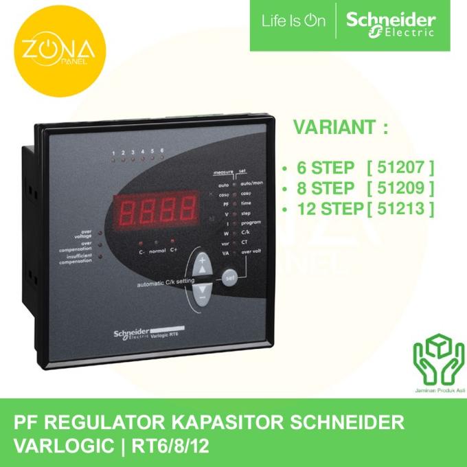 Pf Regulator Kapasitor Schneider Varlogic Rt6/Rt8/Rt12 6/8/12 Step
