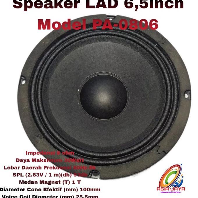 SPEAKER 6 INCH LAD PA-0806 FULLRANGE