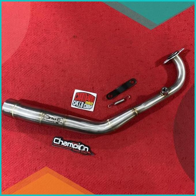 Pipa Header Kit Leher Knalpot Inlet 54mm Drake R9 Honda PCX 160 20JVL