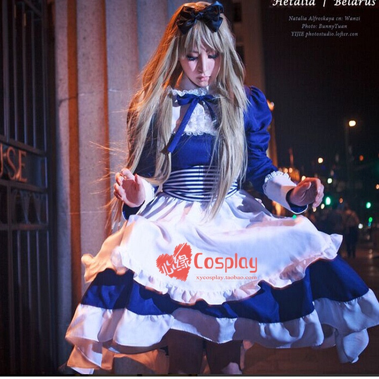 Axis Powers cosplay maid cosplay costume and maid wig