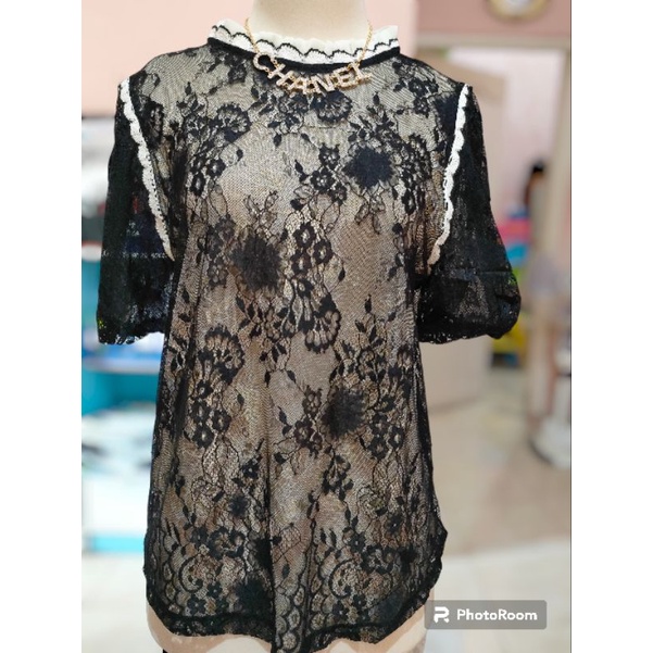 atasan wanita brokat  import