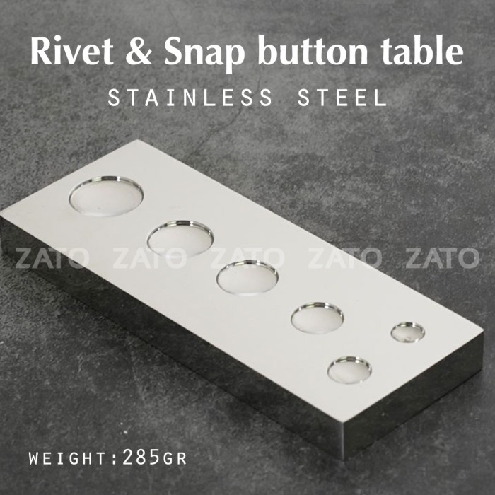 

Rivet & Snap button Table Stainless steel - leather tools - ZATO