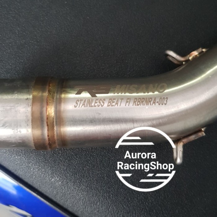 PREMIUM KNALPOT RACING BEAT FI / SCOOPY FI - R9 MISANO SS BLACK SERIES ORIGINAL TERBARU