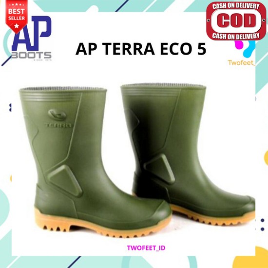 Sepatu Boots Berkebun Sawah Bangunan Anti Air Boot Kerja Proyek Spatu Bot Karet Anti Slip Boat Sapat