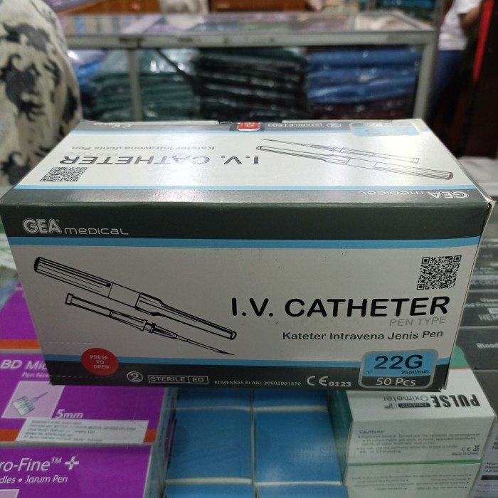 IV catheter 22 G Gea jarum infus 22 G Gea abocath 22 G Gea -CTT