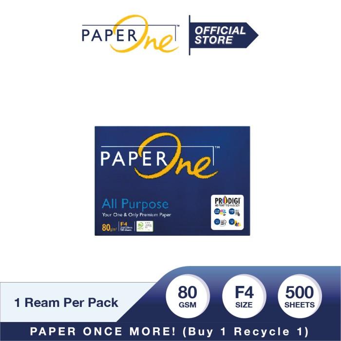 

TERLARIS - PAPERONE KERTAS F4 80GR ALL PURPOSE 1 RIM (500 LEMBAR) KERTAS HVS