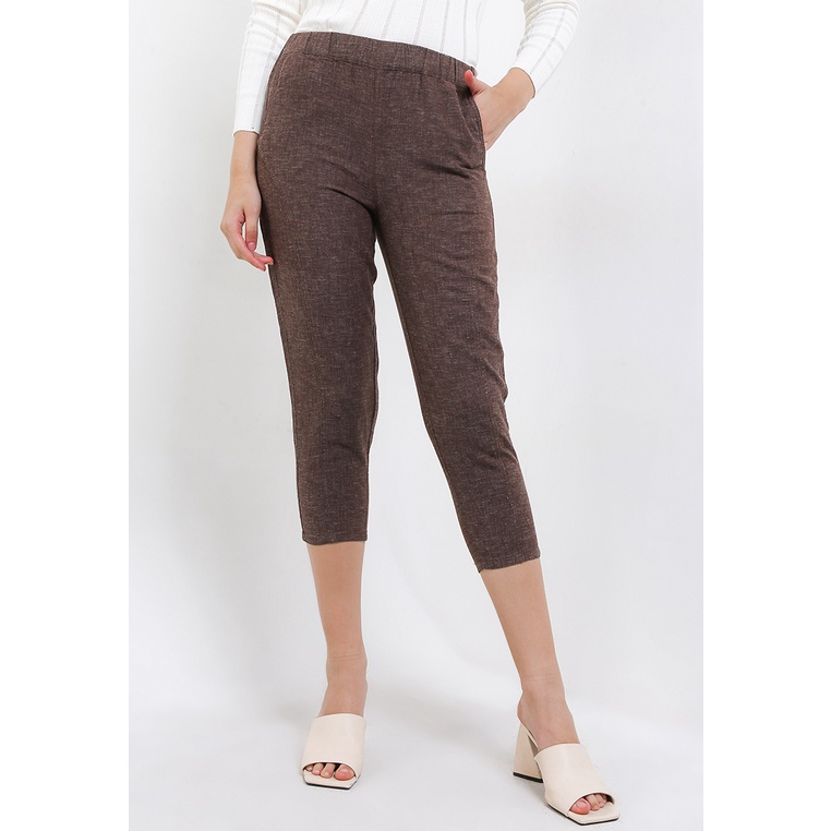 Celana Panjang Giordano Original Wanita Chinos crop untuk casual style yang effortless Asli Trendi W