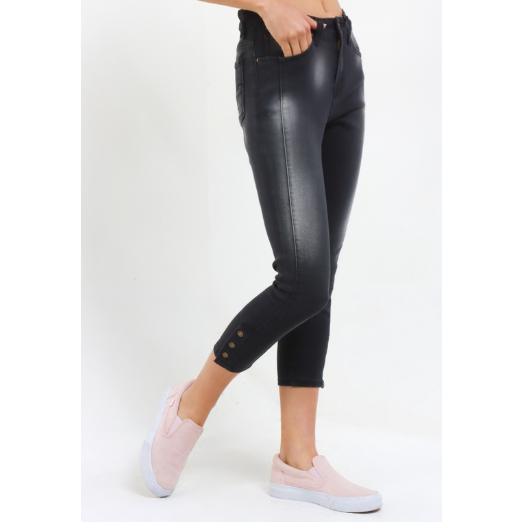Celana Panjang Lois Jeans Original Wanita Bawahan denim bernuansa washed tone untuk effortless style 100% Asli Kasual Capri Skinny Stretch Pant FSC277 Cewek