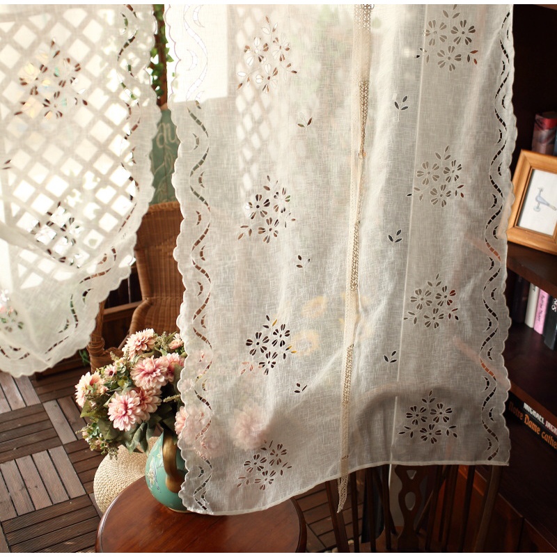 GJU8Tirai Balon Pengangkat Tirai, Tirai Berbentuk Kipas Setengah Tirai Pendek Tirai Roma Jendela Tel