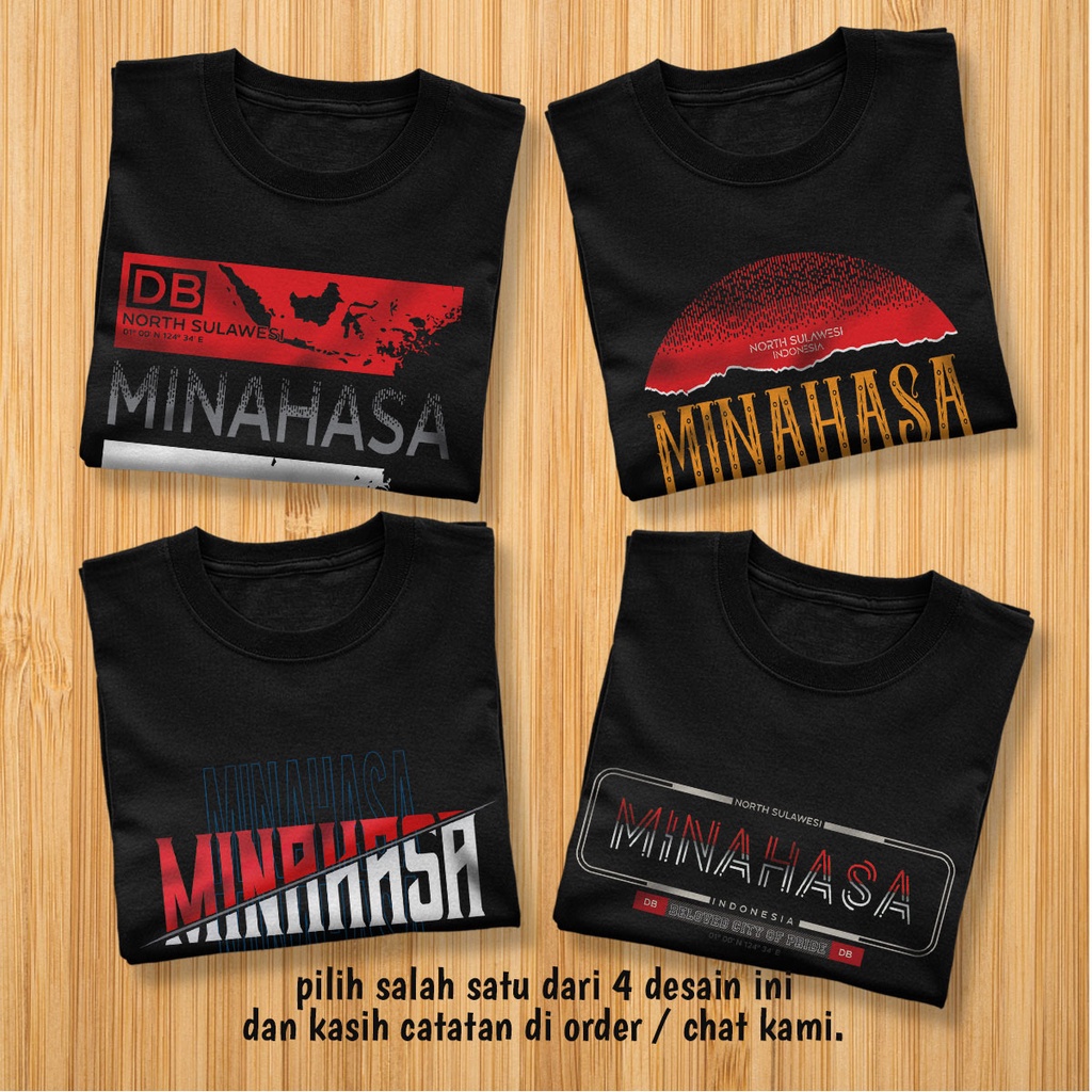Kaos Distro MINAHASA Premium - 4 DESAIN MINAHASA BEBAS PILIH - XTNN2