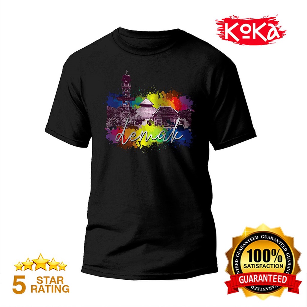 T-Shirt Distro Premium MASJID AGUNG  Kaos Khas DEMAK - DMK3