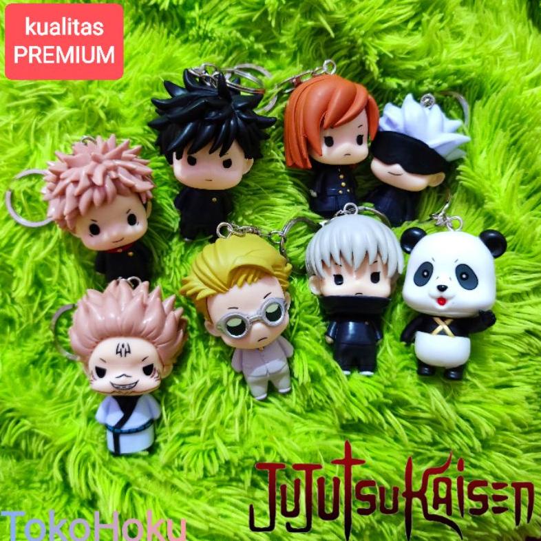 terbaru Gantungan Kunci Jujutsu Kaisen Chibi Action Figure Keychain promo