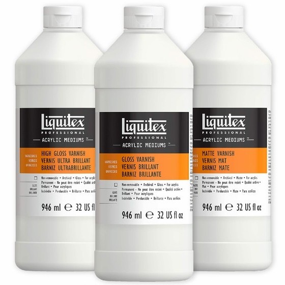 

High Gloss / Gloss / Matte Acrylic Varnish 946 mL - Liquitex Medium